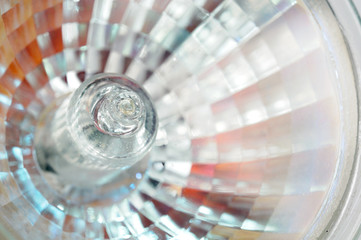 Halogen Light Bulb Close-Up
