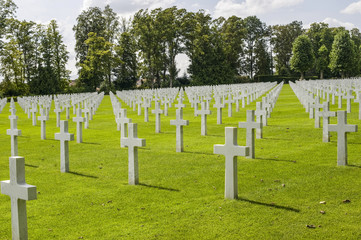 Fototapeta na wymiar Picardie (France) - American War Cemetery