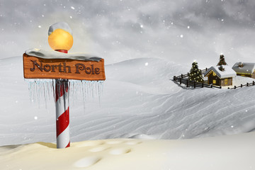 The North Pole - obrazy, fototapety, plakaty