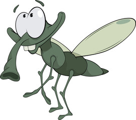 green insect cartoon