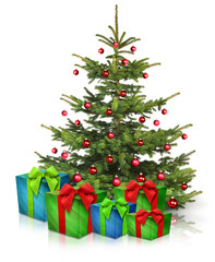 Christbaum und Weihnachtsgeschenke