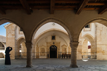 The Holy Cross Monastery in Omodos, Cyprus
