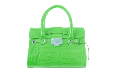 Elegant woman bag isolated on white