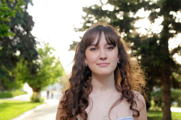 portrait of beautiful young girl