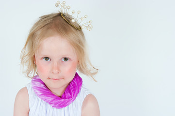 beautiful girl in a crown