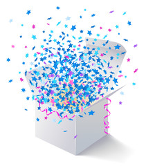 White open box flying stars