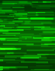 Panele Szklane Podświetlane  zielone linie