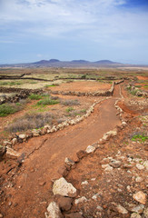 Northern Fuerteventura, walking path