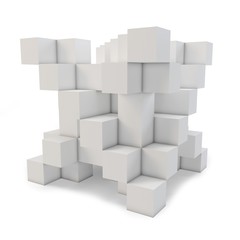 3d cubes abstract
