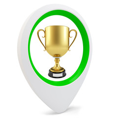 3d round pointer with gold cup