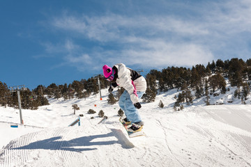 The snowboarder