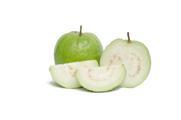 Guava isolated on white background