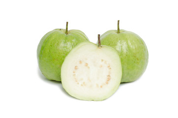 Guava isolated on white background