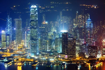 Raamstickers Hong Kong Cityscape © SeanPavonePhoto