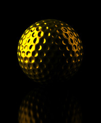 Golden Golf ball