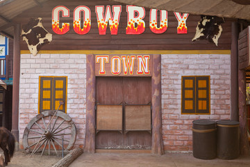 American western style town