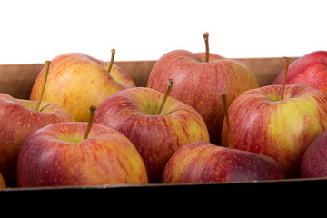 Apfelstiege Äpfel in Kiste