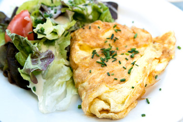 omelet with ham