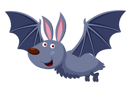 illustration of Cartoon bat Vector