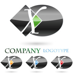 Logo initial letter X # Vector
