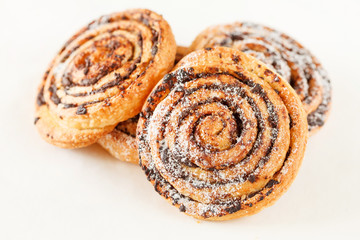 freshly baked cinnamon rolls