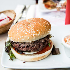 American cheese burger