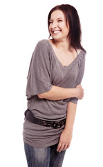 Fototapeta premium laughing young woman