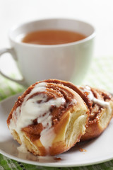 Delicious Fresh Homemade Cinnamon Rolls for breakfast