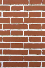 Painted brick wall