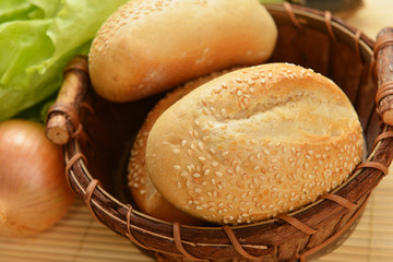fresh baked rolls