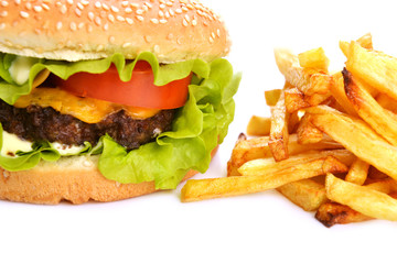 Tasty hamburger