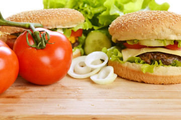Tasty hamburger