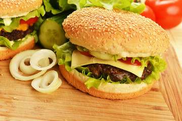 Tasty hamburger