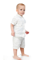 cheerful  little boy