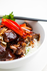 Japanese Steak Bowl with rice