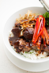 Japanese Steak Bowl with rice