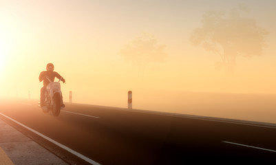 Fototapeta premium Motorcyclist