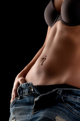 slim woman body
