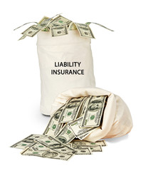 Bag with liability insurance