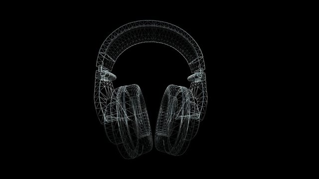 Earphones 3D Animation