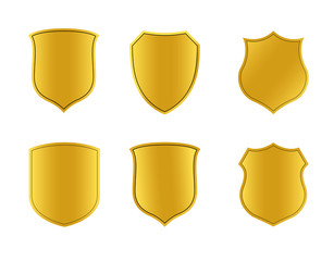 set of gold shield