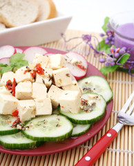 Gurkensalat  mit Feta
