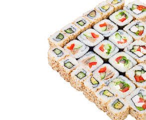 sushi roll big set with different components