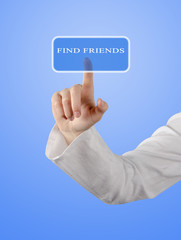 Fototapeta premium Adding friends