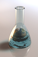 Erde Reagenzglas