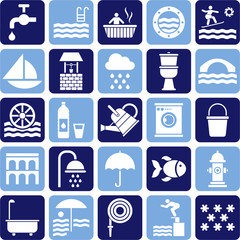 Water icons