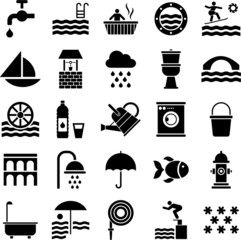 Water icons