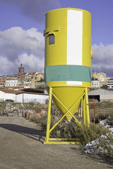 Obraz premium Cement container