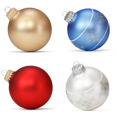 set of Christmas balls