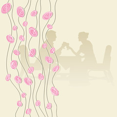 Restaurant menu template - vector illustration